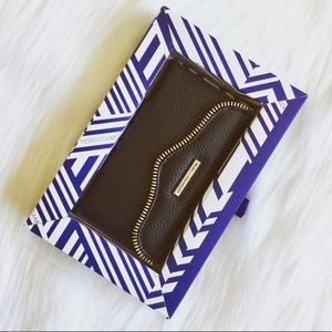 Rebecca Minkoff leather IPhone 7 case + wallet